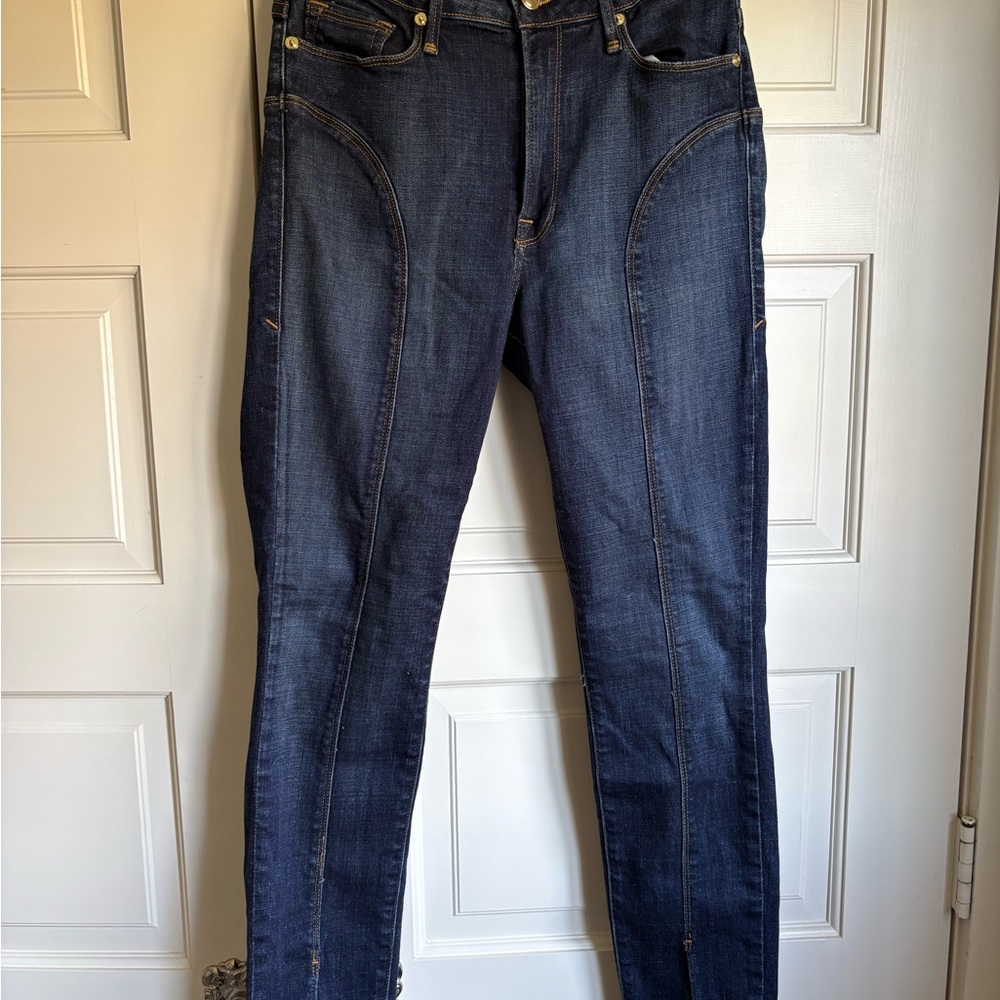 Good American High-Rise Dark Blue Jeans